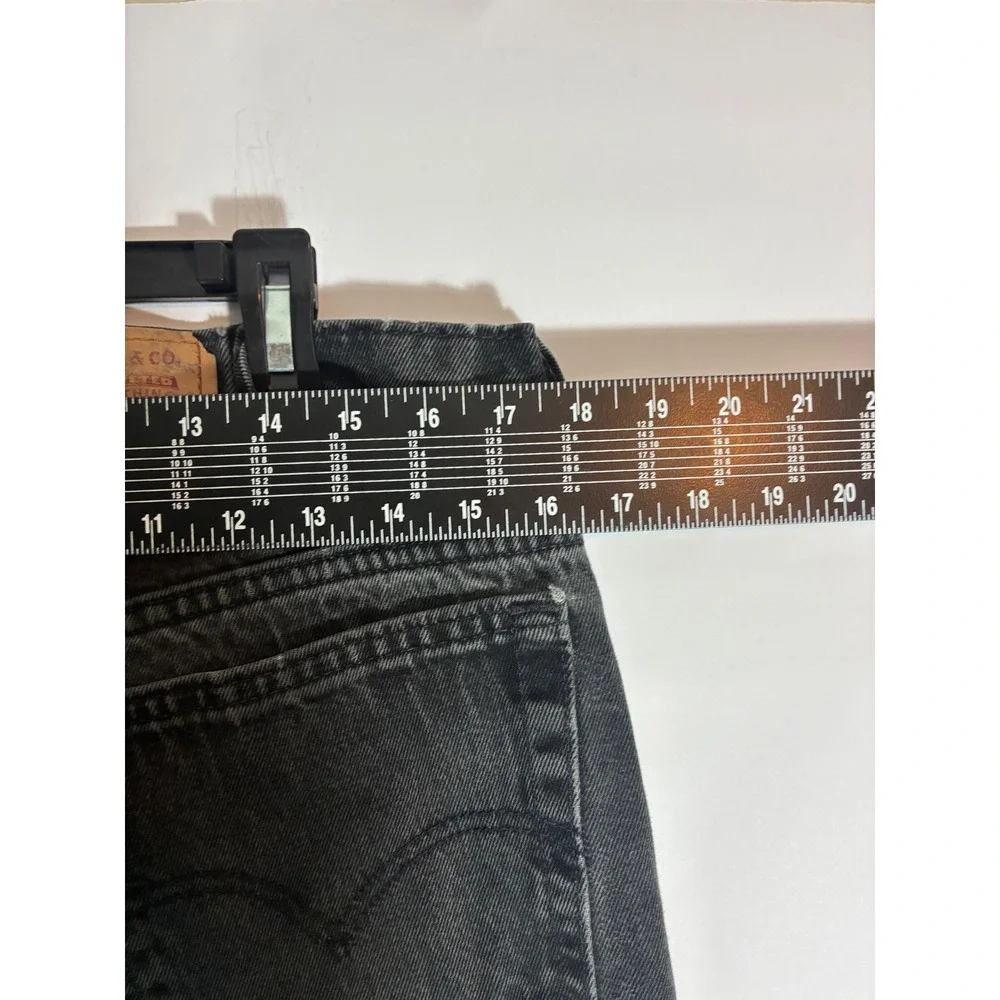 Vintage Levi 505 Black Faded Straight Leg Jeans Mens 38x32 Skater Grunge 90s